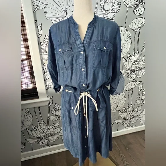 michael kors denim dress MICHAEL KORS.Buttoned denim dress S.36 – Hibuy market main image 1